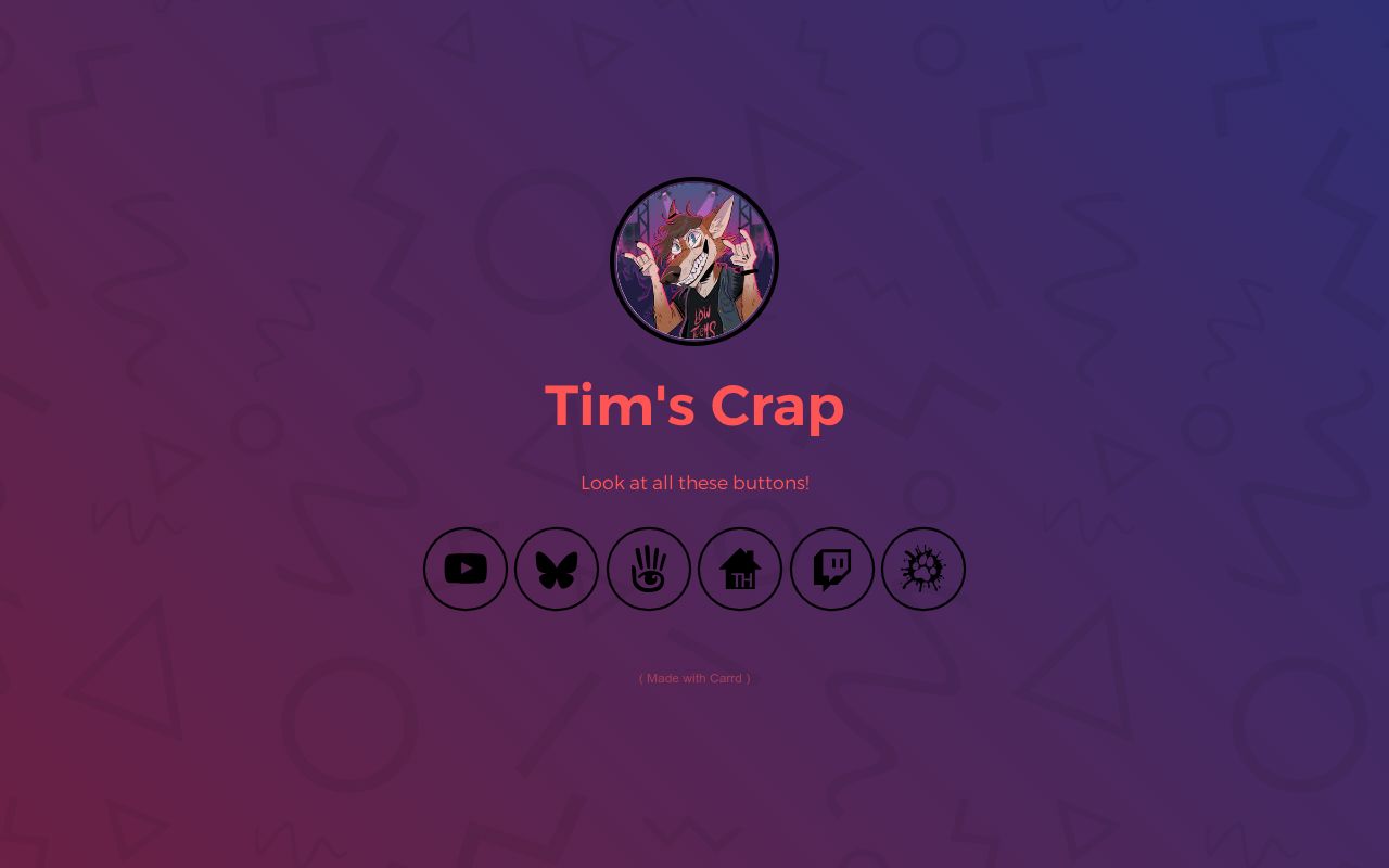Carrd profile picture for @timbre